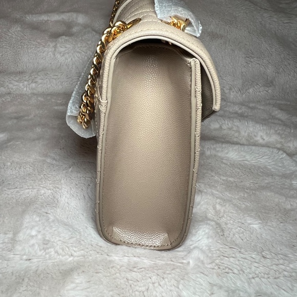 NEW YSL Envelope Medium in Quilted Grain De Poudre Embossed Leather - Picture 6 of 10